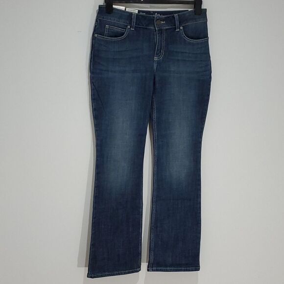 WRANGLER 31x32 Dark Wash Size 10 Boot Cut Jeans - Picture 3 of 7